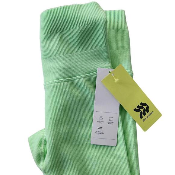 All In Motion Womens Light Green High Rise Leggings Size XS - Picture 2 of 4